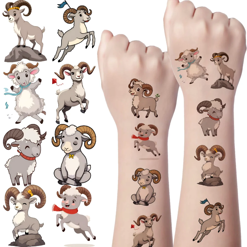 

54pcs Temporary Tattoo Zodiac Signs Waterproof Long-lasting Body Stickers Animal Designs Temporary Tattoo Stickers For Cheeks