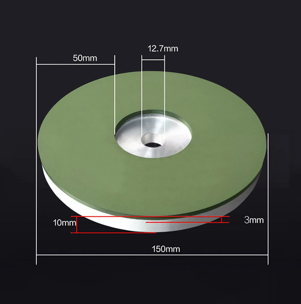 Hars Diamant Slijpschijf Slijper Polijstschijf 150Mm Voor Kappers Schaar/Elektrische Clipper/Gem/Tungsten Staal mes