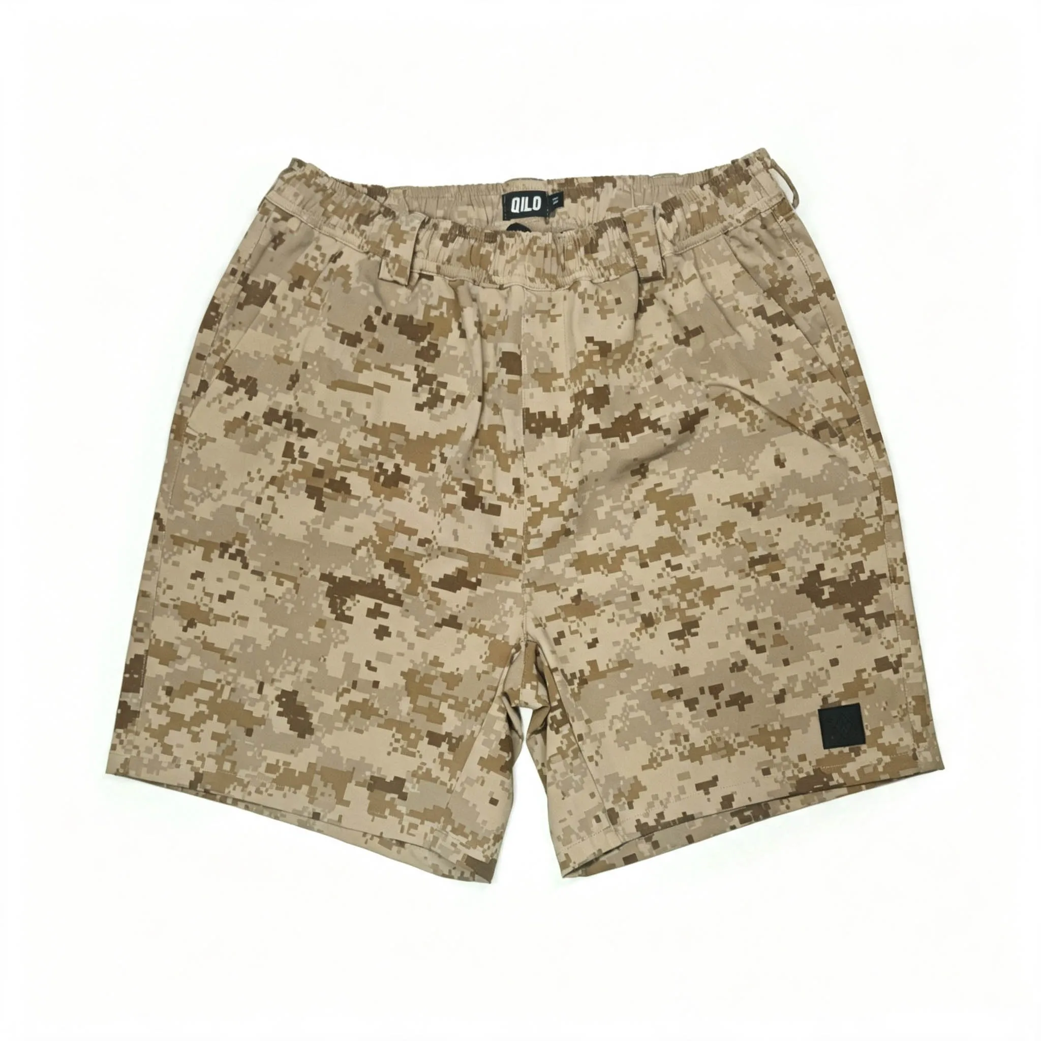 QILO x IRREGULARS Tactical Shorts Men EDC Desert Digital Camo Ripstop Outdoor Training Breathable Orange Peel Fabric