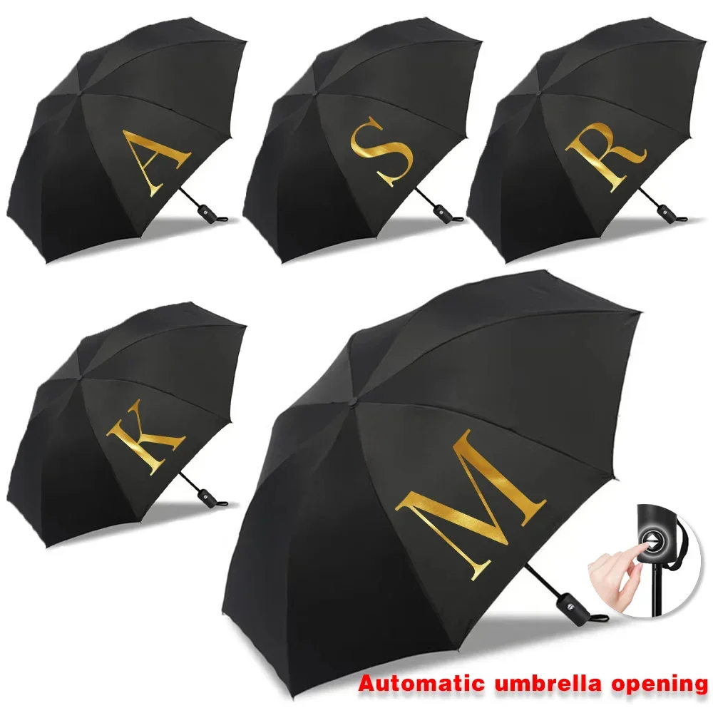 

Foldable Umbrella UV Protection Automatic Umbrellas Sun and Rain High Aesthetic Value Travel Essentials Portable Folding Letter