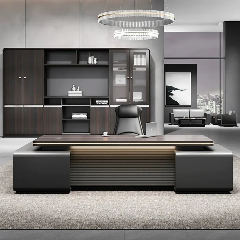Supervisor Manager Office Desk Reception Room Richly Vintage Office Desk Particularly High Offcie Furniture El Escritorio XYSZ