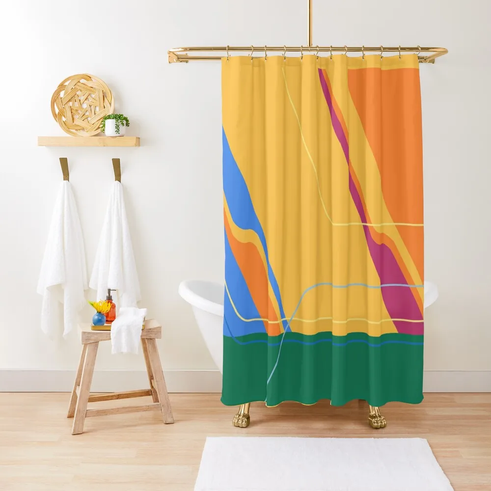 

Carousel of Progress Wall Shower Curtain Bathtub Bathroom Shower Set Bathroom Accessory Curtain