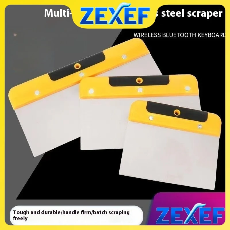 ZEXEF Stainless Steel Putty Knife Spatula 4/6/8/10 Inch Multi Purpose Paint Tool Finishing Putty Building Wall Plastering Tools