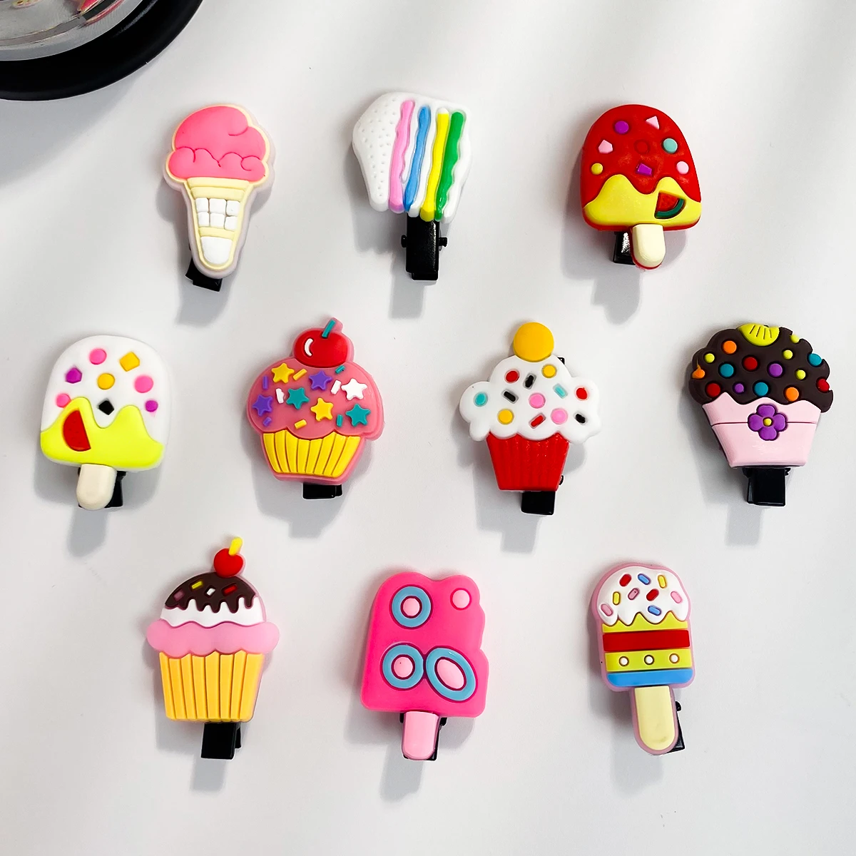 

10-piece set of multi-colored ice cream series | Perfect for everyday cute girls’ holiday gifts and back-to-school season.