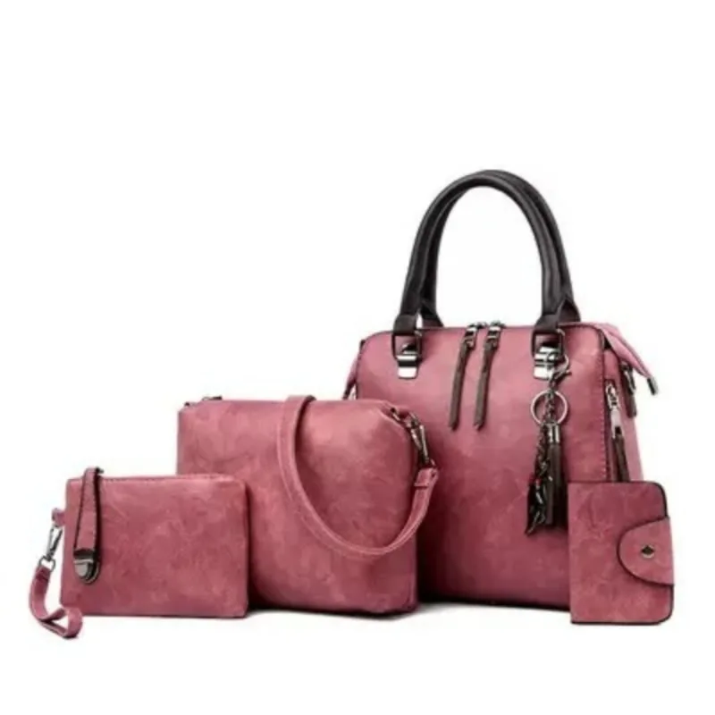 Damen-Handtaschen-Set 2026 aus PU-Leder, 4-teilig, Designer-Handtasche, Umhängetasche, Pendler-Tasche mit großer Kapazität – Detail 18