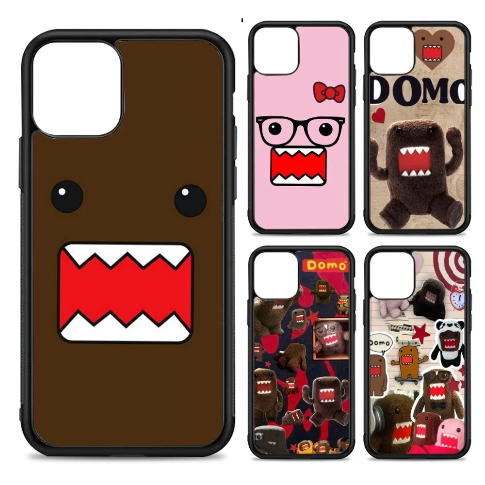 

Cute Domo-kun Silicone PC+TPU phone case For phone case For IPhone 11 12 13 14 15 16 Plus Pro Max Cover