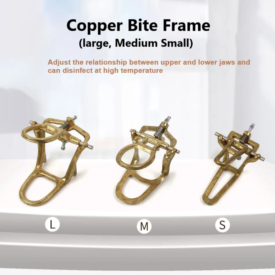 

Tooth Copper Bite Stand Cover Frame Full-Odd Plating Articulator Tool for Adjustable Articulator S M L Large Size