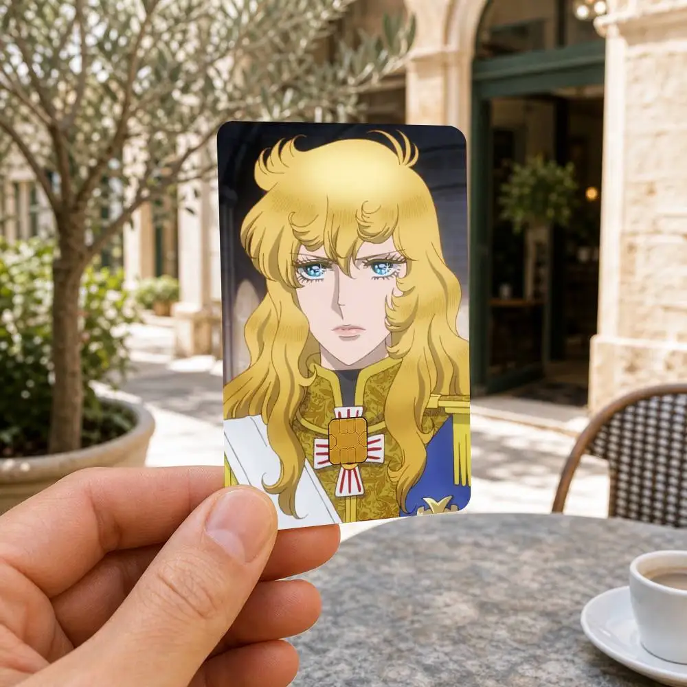 Rose of V-Versailles Lady Oscar  HD Waterproof Card Skins Protective Stickers for Credit Bank Game Cards