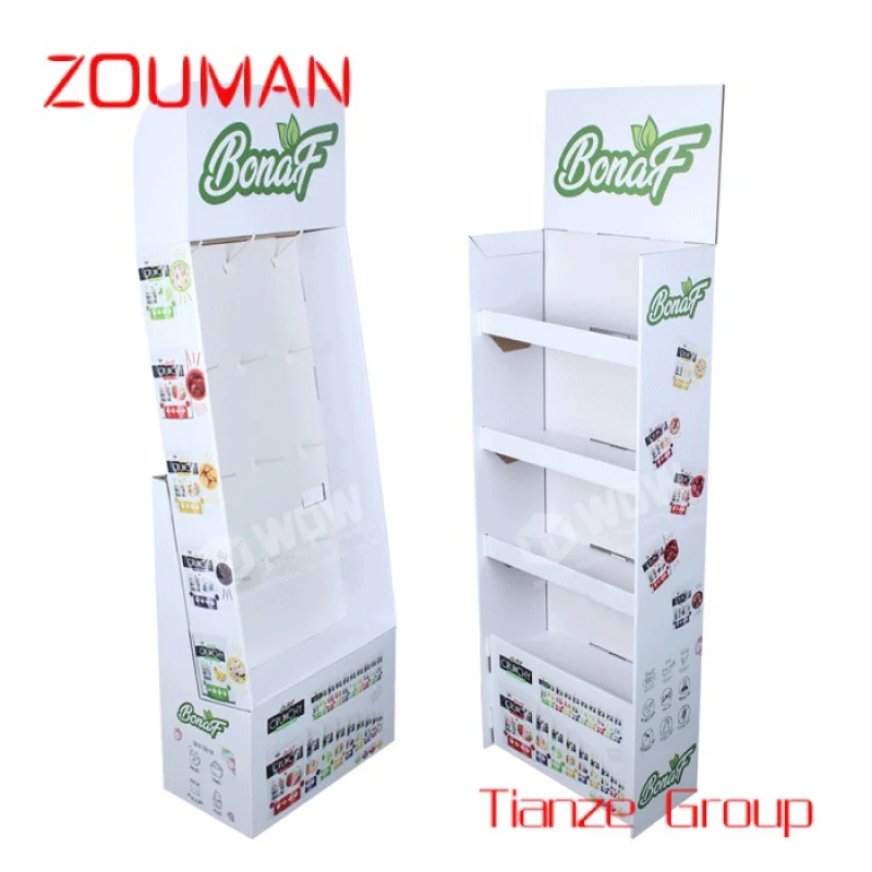 

Custom , Supermarkets Food Potato Snack Cardboard Display Stand Custom Paper Coffee Display Racks, Popup Cardboard Displays Shel