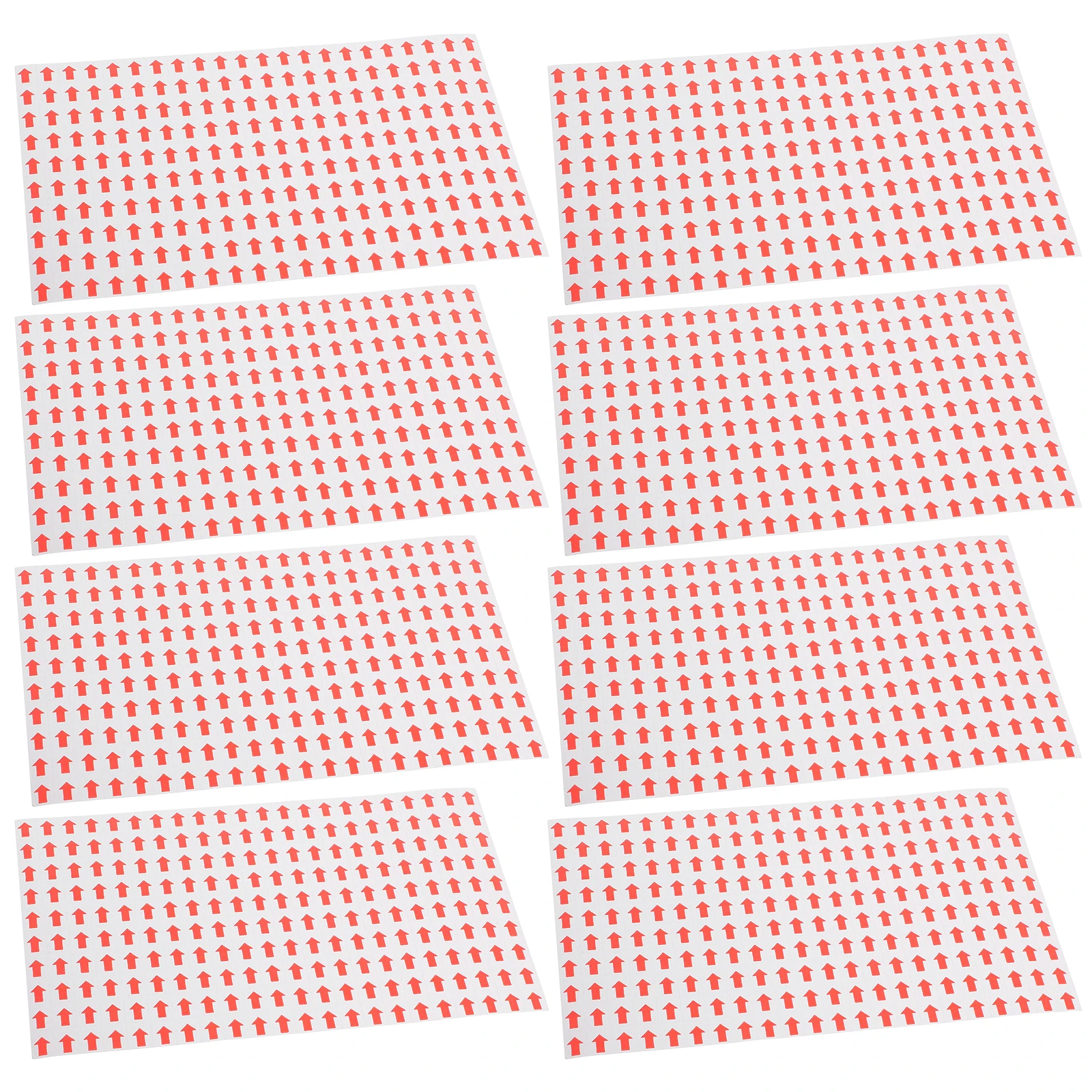

80 Pcs Arrow Red Sticker Stickers Warning Decals Coated Paper Indicating Direction 9*12mm Identification Self-adhesive