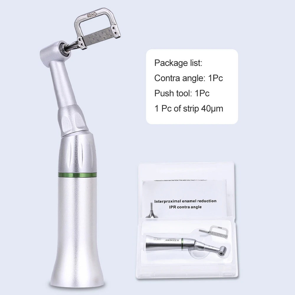 Dental 4:1 Redukcja Interproksimal Stripping AZDENT Contra Angle Handpiece z paskiem 40HD