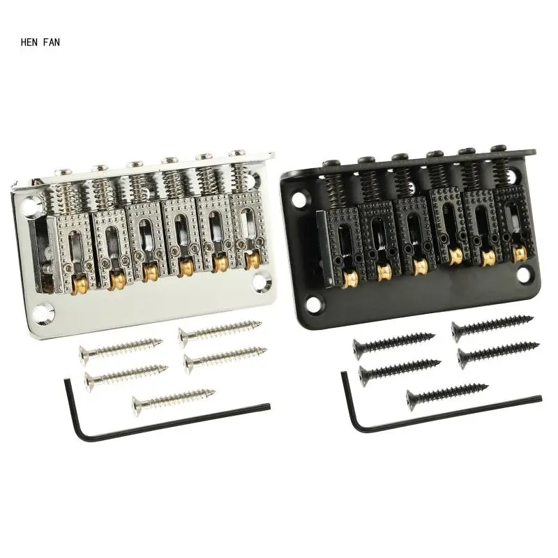 

Fixed Hardtail Roller Saddle Bridge Top Load Tailpiece 6 String Replacement Tool M89D