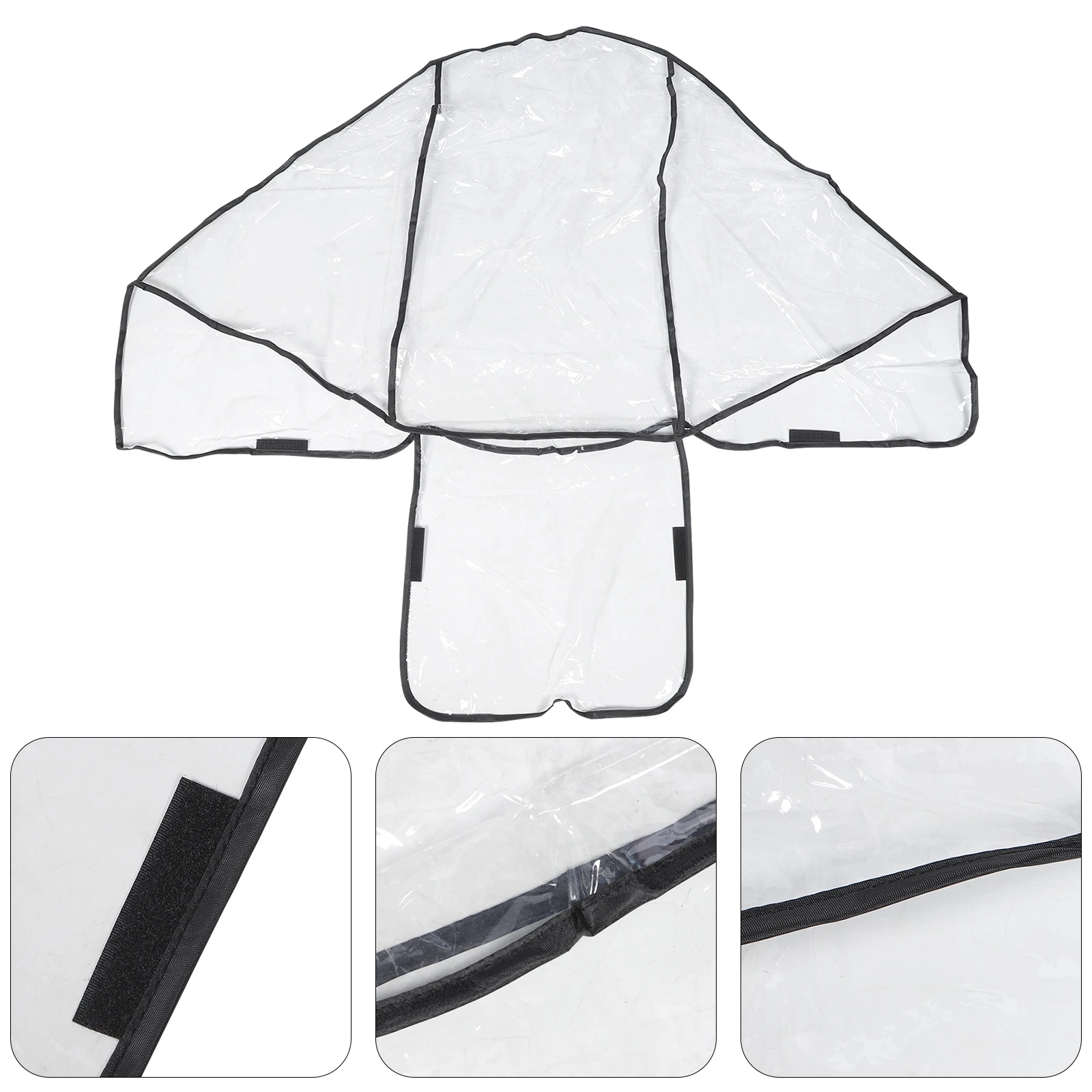 

Universal Double Stroller Rain Cover Transparent PVC Protects Babies Fits Most Models Easy Installation Twin Pushchair
