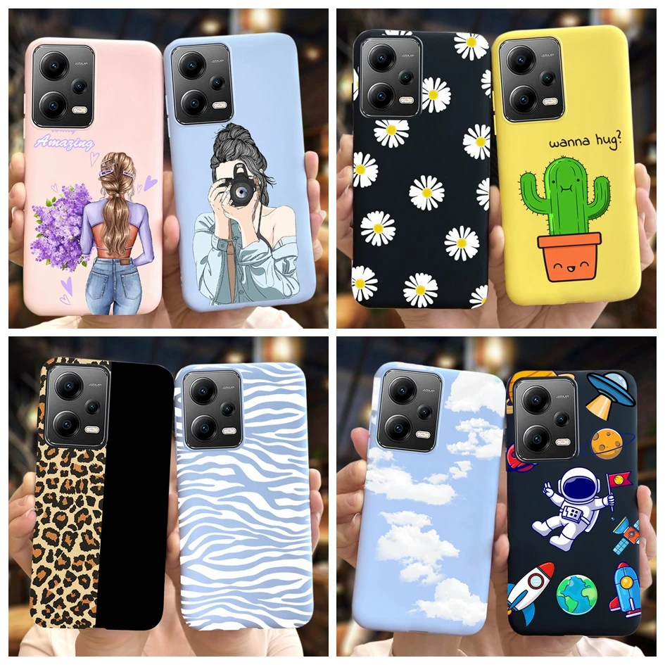 For Xiaomi Poco X5 5G Case 2023 Fashion Leopard Painted Shockproof Cover For Xiaomi Poco X5 Pro 5G Phone Cases PocoX5 X 5 Bumper