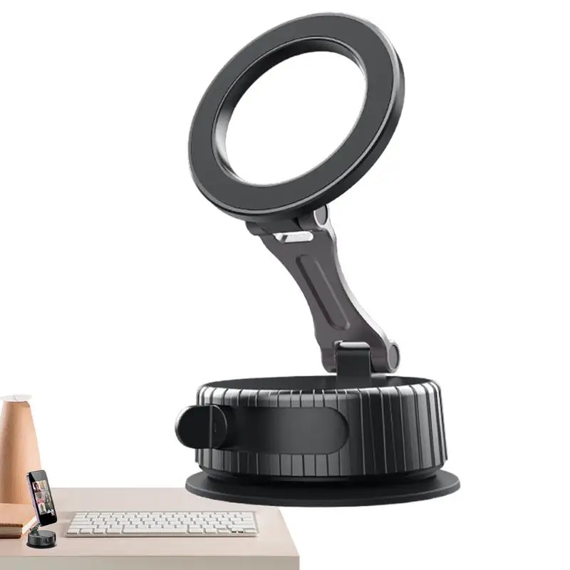 

Vacuum Suction Magnetic Phone Holder 360 Degree Rotation Foldable Phone Mount For Car Automobile Cradles Vehicle Accessories For