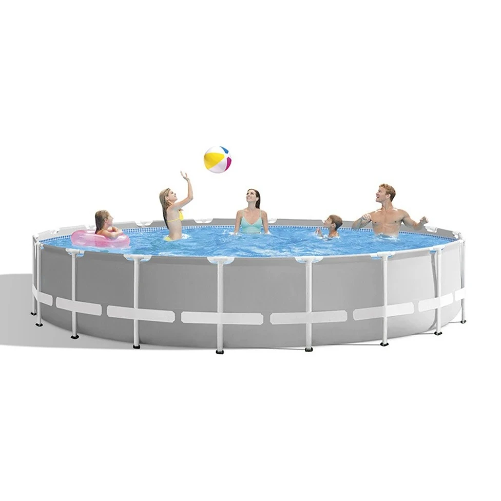 

18ft Round 5.49 Meters Steel Framed Water Pool,framed Swimming Pool For Backyard For Family Use 26732