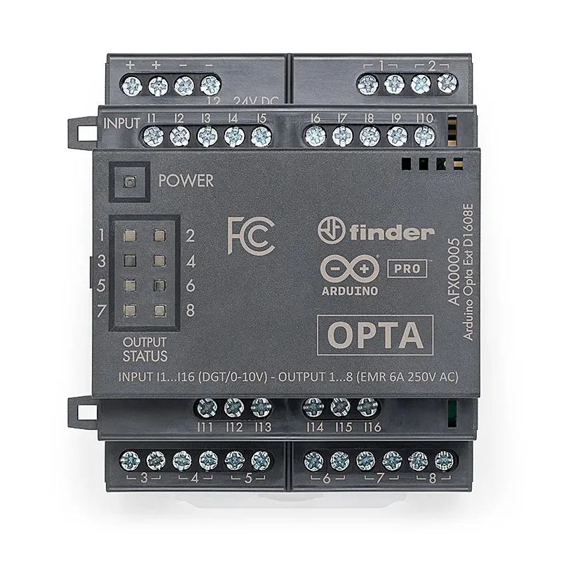 

Итальянский оригинальный Arduino Pro Opta Ext A0602 AFX00007 установка на DIN-рейку