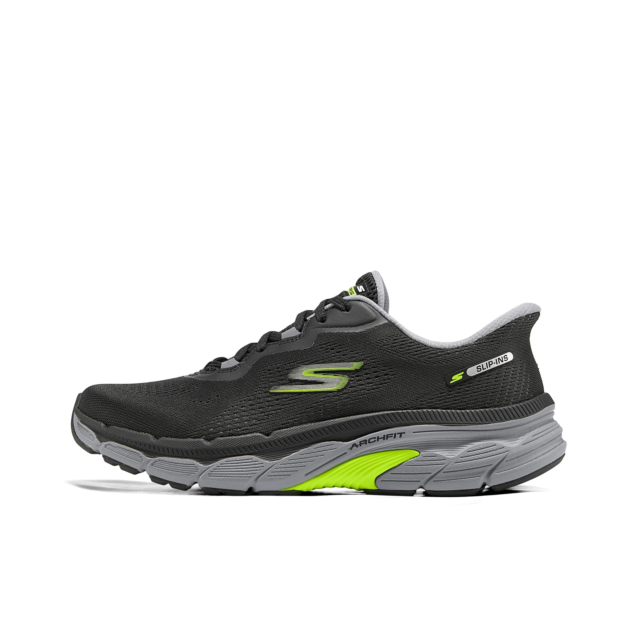 

Skechers MEN'S GO Abrasion Resistant Breathable Low top Casual Running Shoes Men's Black Gray 221101-BKCC