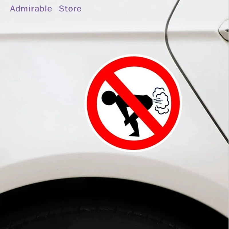 wInteresting No Farting Car Sticker Funny Ass PET Decal Car Styling Auto Decors