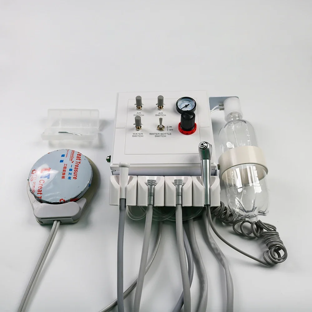 

Dental Turbine Delivery Unit 2 Hole or 4 Hole Mobile Tube Wall Mounted for Air Compressor