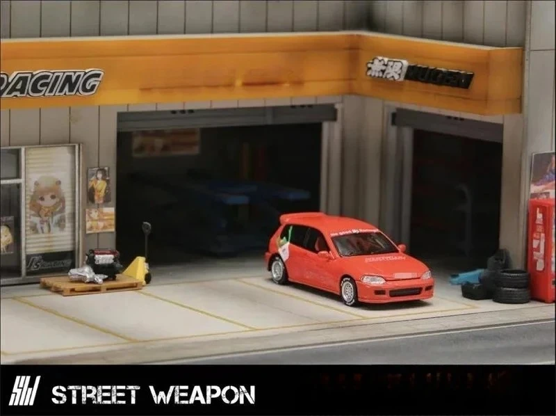 SW 1:64 EG6 SUP Red/S2000  limited499/500 Alloy Vehicle Collectible Car Model