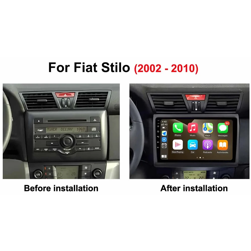 for Fiat Stilo 2002-2010 DSP Stereo Car Video Player Android Intelligent System GPS Navigation And WIFI Connectivity