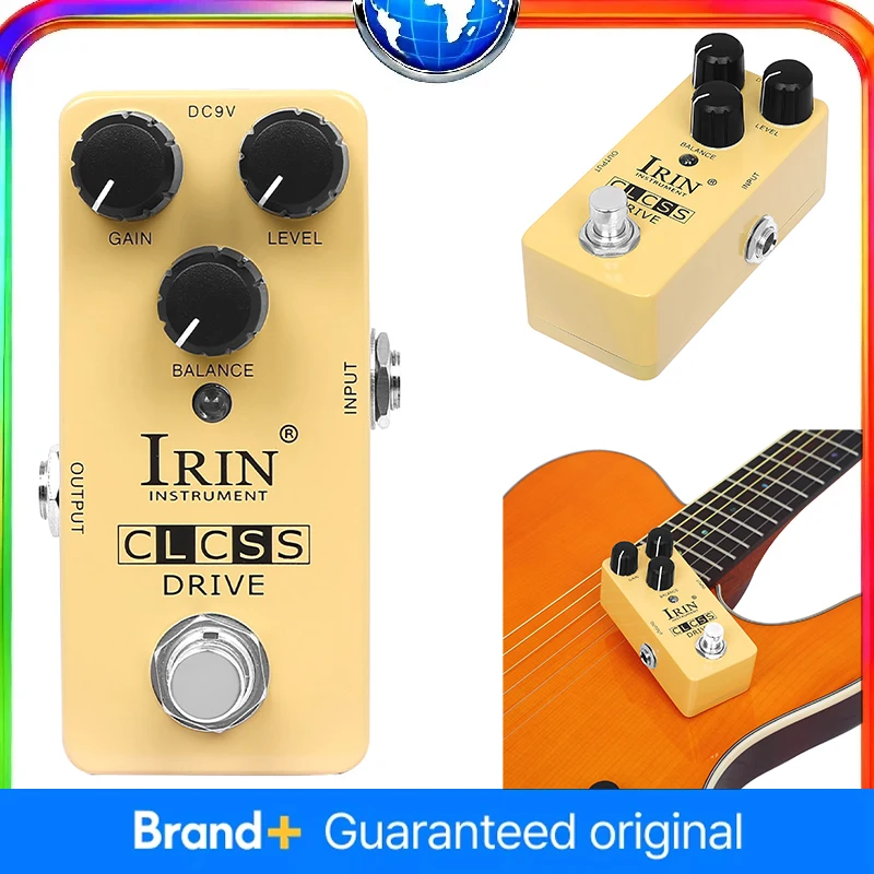

IRIN RS-24 Electric Guitar Effect Pedal Class Drive True Bypass Mini Single Guitar Pedal Accessories & Parts