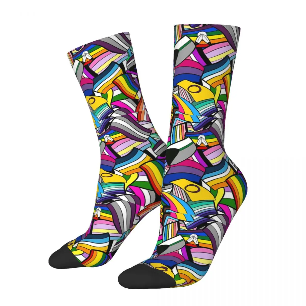 

Gender And Sexuality Pride Flag Socks Male Mens Women Winter Stockings Printed