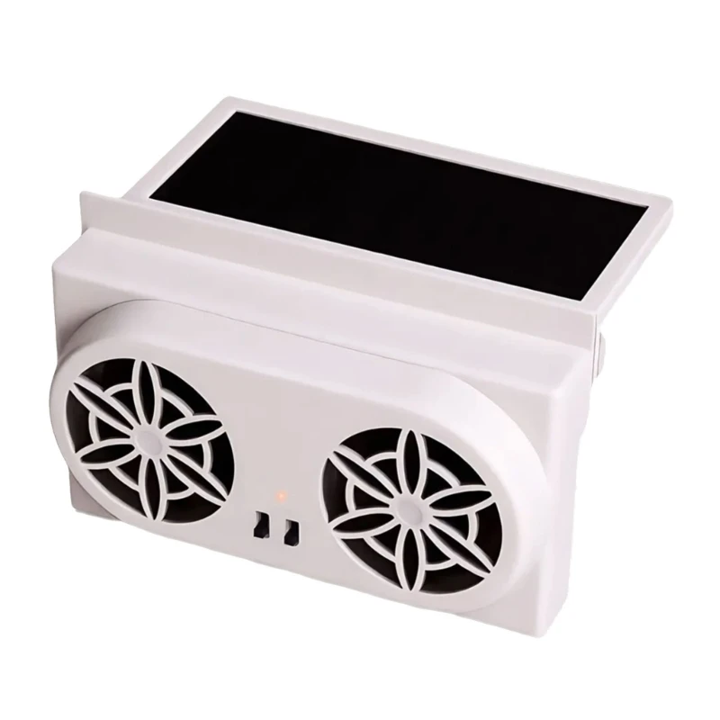  Solar Car Air Ventilator Auto Cooling Fan Quiet Operation No Tools Installation