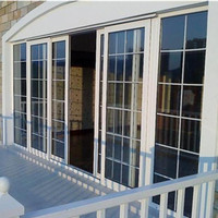 UPVC arched sliding door fixed window double glazed pvc windows