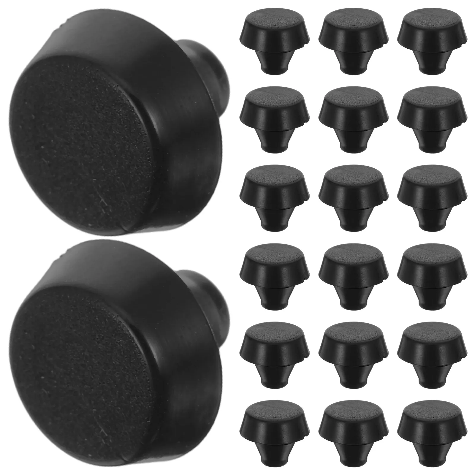 20Pcs Rubber Hole Plugs Sealing Stopper Anti-Collision Buffer Protector Leak Prevention for Round Holes Industrial Application