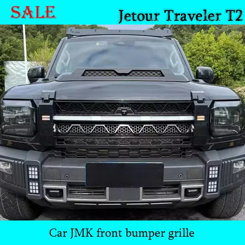 Fit for JETOUR Traveler T2 2023-2025 Automobile JMK Front Bumper Thickening Kit Lightweight Grille Car Exterior Decoration Parts