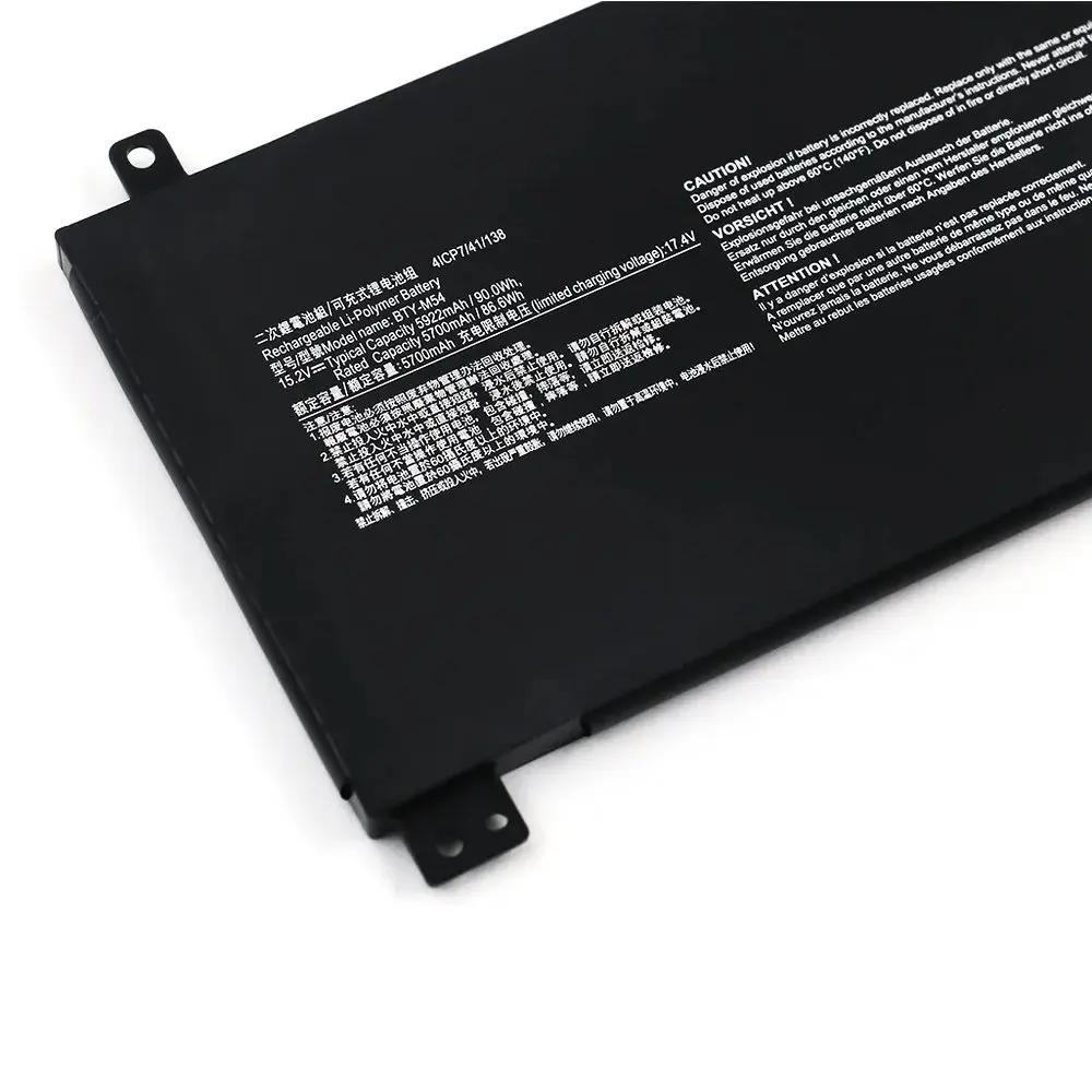 NEW BTY-M54 925QA054H Laptop Battery For MSI Creator Z16-A11U A11UE A11UET A11UET 41CP7/41/138 15.2V 90Wh 5920mAh