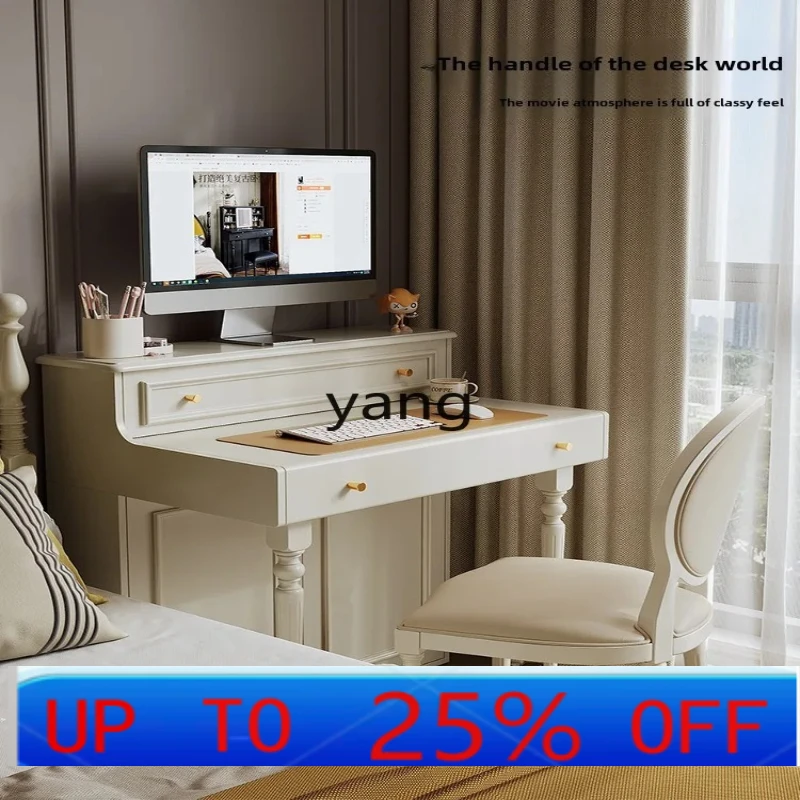 

LH French Cream Style Desktop Computer Desk Bedroom Household Desk