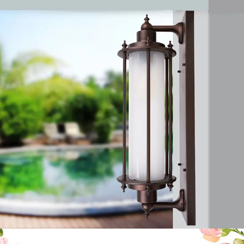 Imagem -04 - Outdoor Impermeável Pátio Portão Porta Pilar Entrada Wall Lamp Garden Villa Terraço e Varanda