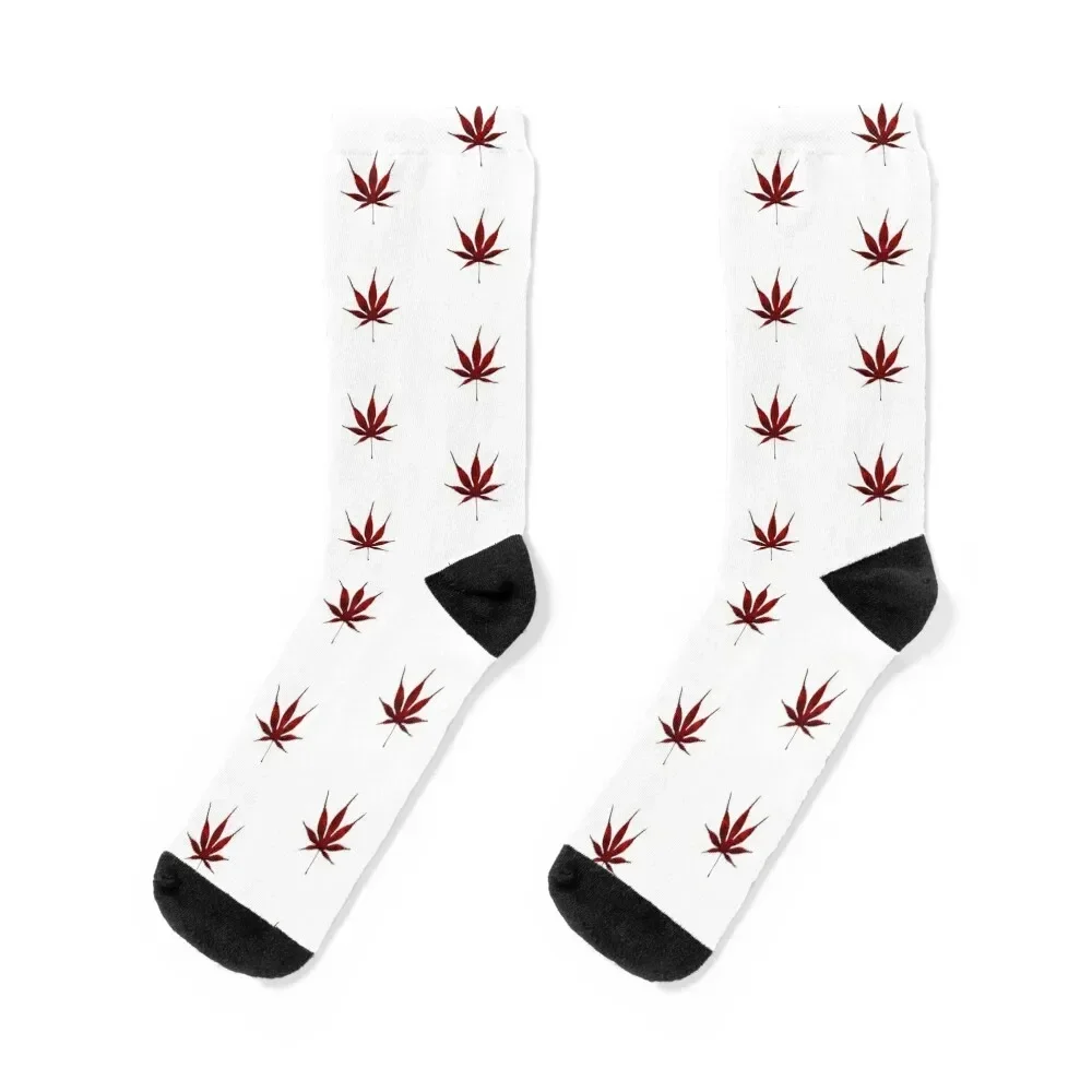 

The Japanese Maple Leaf Socks new in's New year's Wholesale colored Socks Male Women's