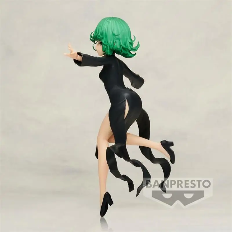 Original BANDAI Banpresto ONE PUNCH-MAN Terrible Tornado Tatsumaki PVC Anime Figure Action Figures Model Toys ﻿