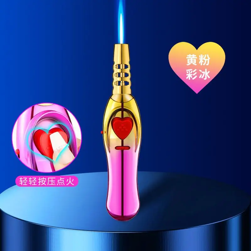 

Triple Burner Spray Gun Power Moxibustion Cigar Lighter Outdoor Barbecue Kitchen Windproof Flame Gas Lighter Smoking Accessories