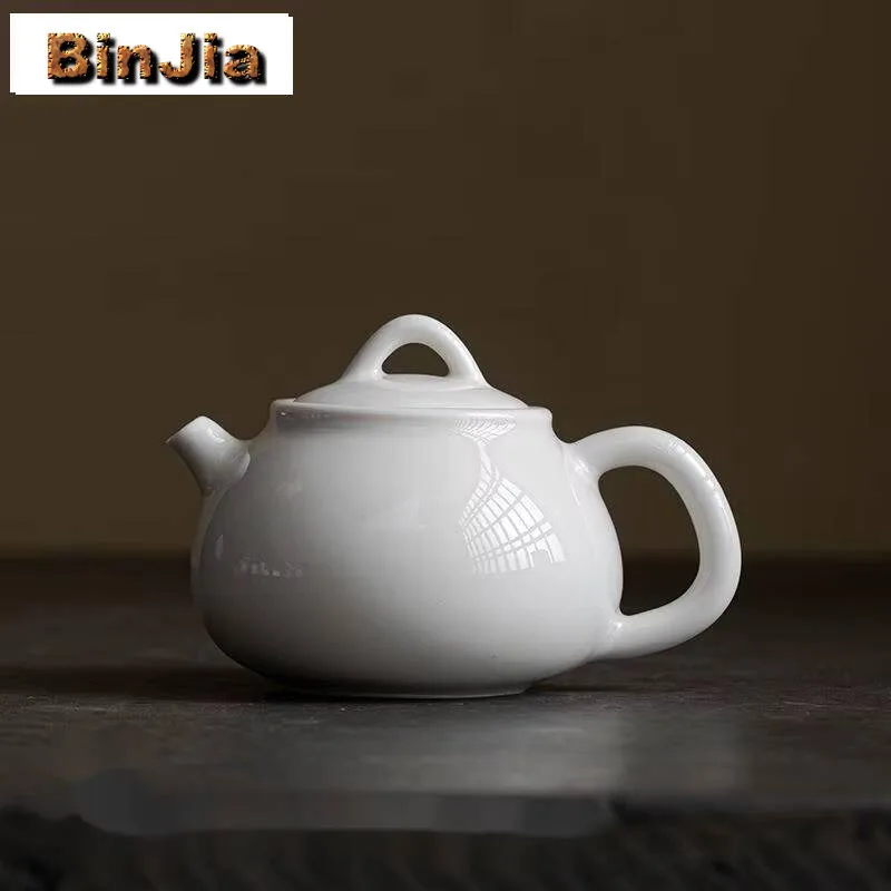

125 мл абрикосовый белый чайник ручной работы, японский фильтр, чайник, винтажный чайник с защитой от ожогов, украшения для церемонии, аксессуары, подарок