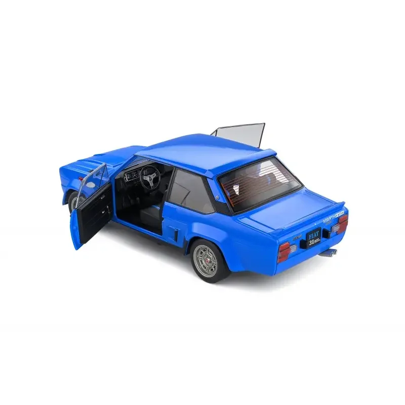 Fiat 131 Abarth scale 1:18 Italian sedan sports blue livery