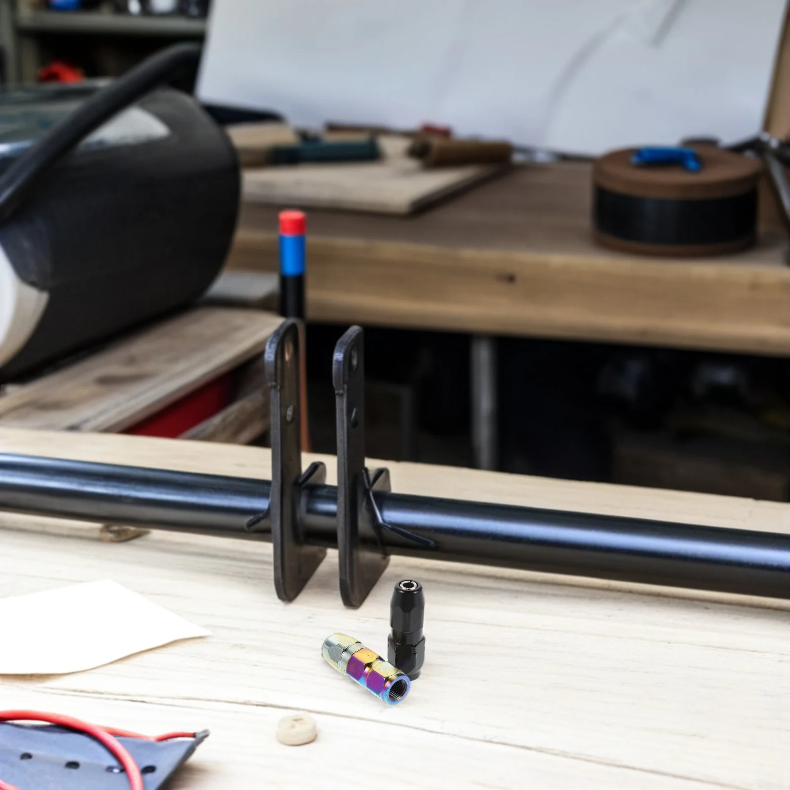 Bico de graxa de boca plana, 2 peças, à prova de vazamento, acoplador de metal, substituição para ferramentas automotivas, acessórios hidráulicos, pontas de mangueira, motor