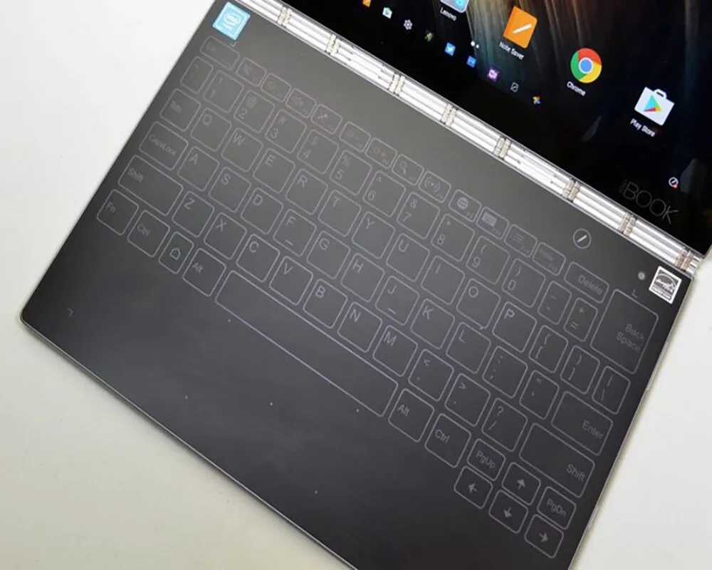 Imagem -03 - Lenovo-yoga Livro com Touch Keyboard Retroiluminação Vários Idiomas Yb1-x90l Yb1-x90f Novo