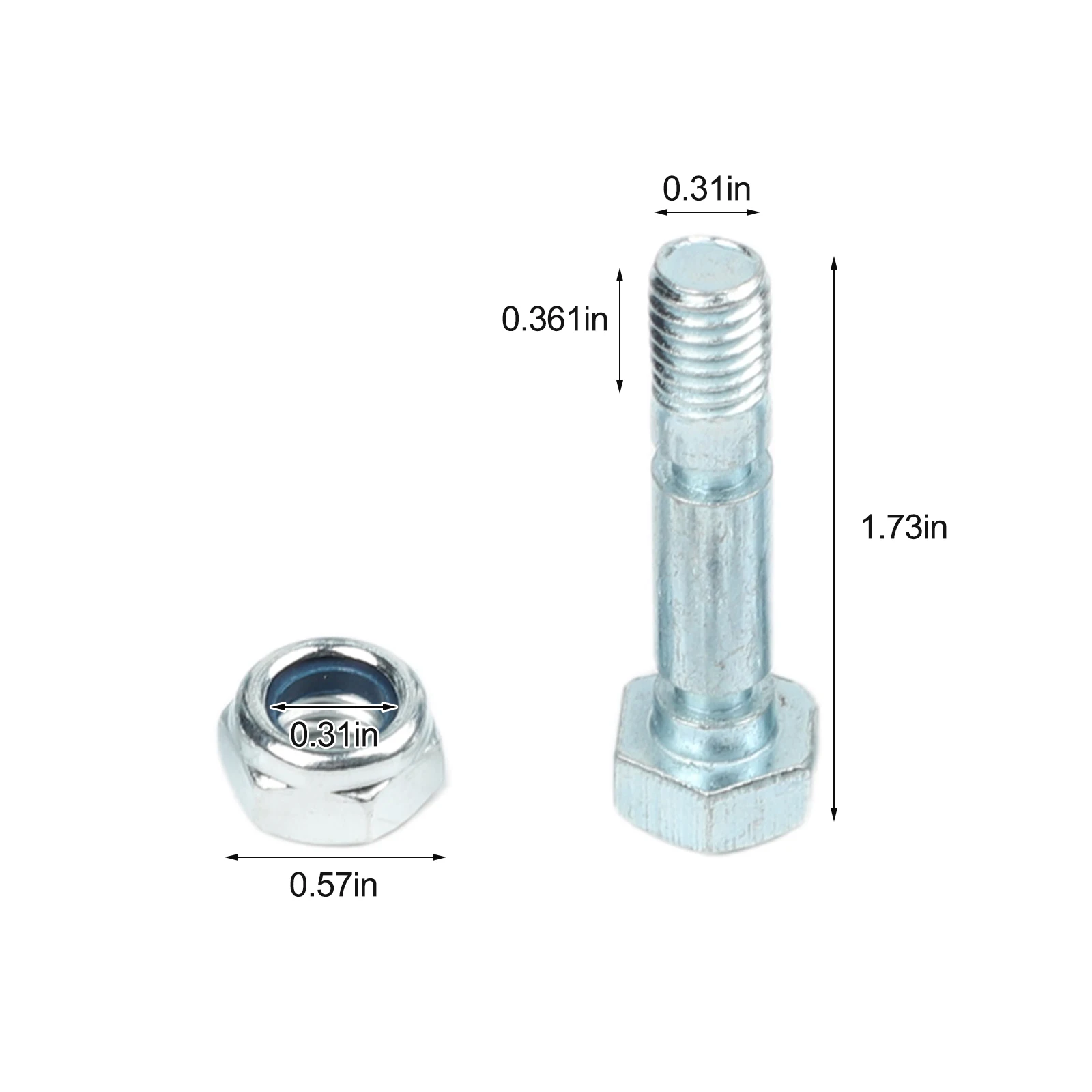 Two-stage Parts Snow Blower Pin Winter Maintenance As Shown Replacement Shear Pin Kit Tool Part Fits Two-stage Blowers