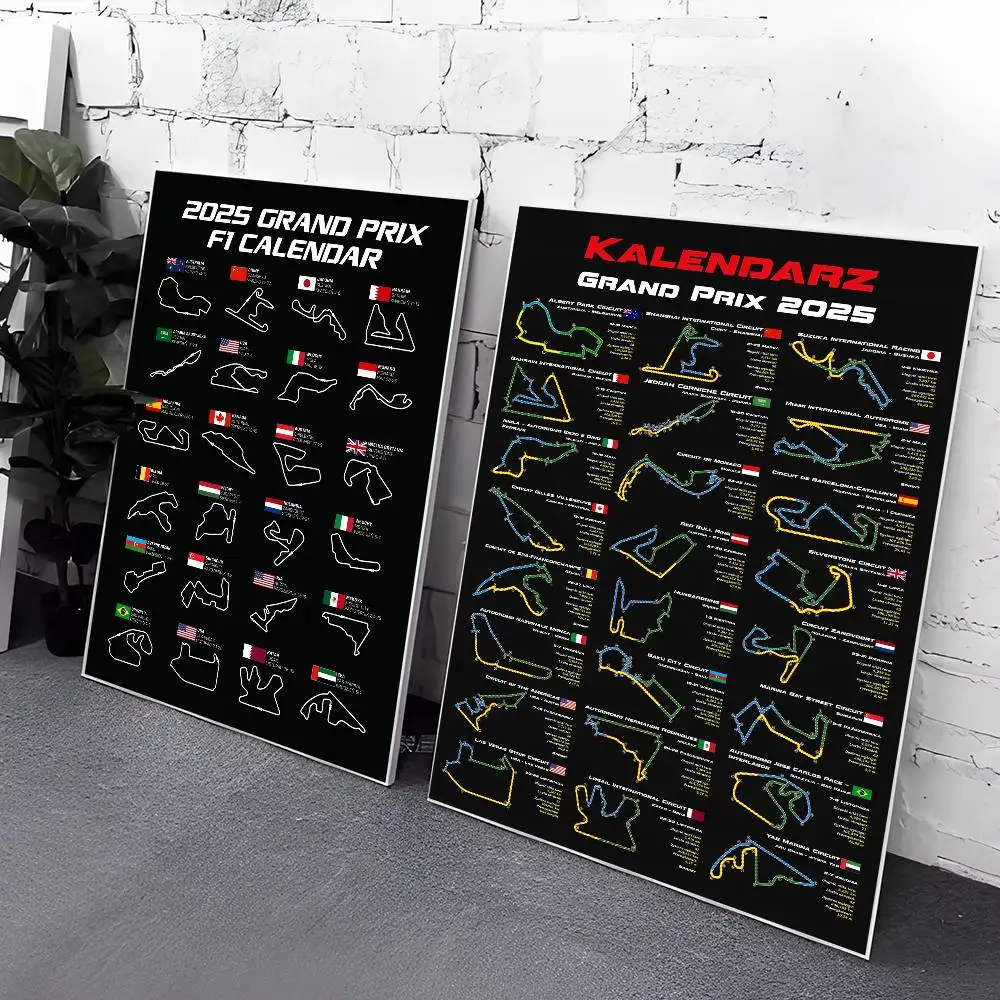 2025 F-F1 سباق M-خريطة الملصقات خمر لزجة الرجعية كرافت ورقة ملصق DIY بها بنفسك غرفة بار مقهى Kawaii غرفة ديكور