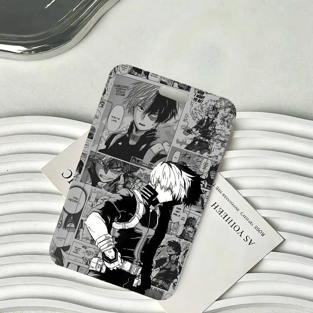 Anime T-Todoroki Shoto ID Card Holder Badge Holders Lanyard Business Exhibit School Strap Neck Hang