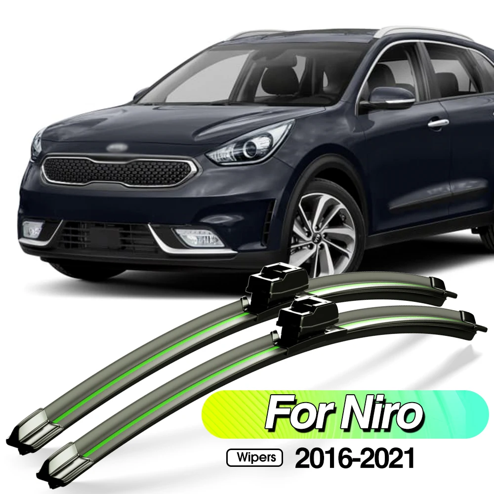 

For Kia Niro 2016-2021 2pcs Front Windshield Wiper Blades Windscreen Window Accessories 2017 2018 2019 2020