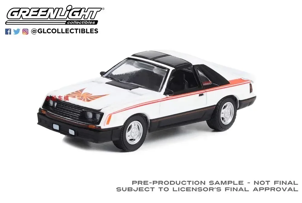 1:64 1981 Ford Mustang Cobra Diecast Model logam Aloi mainan mobil untuk koleksi hadiah