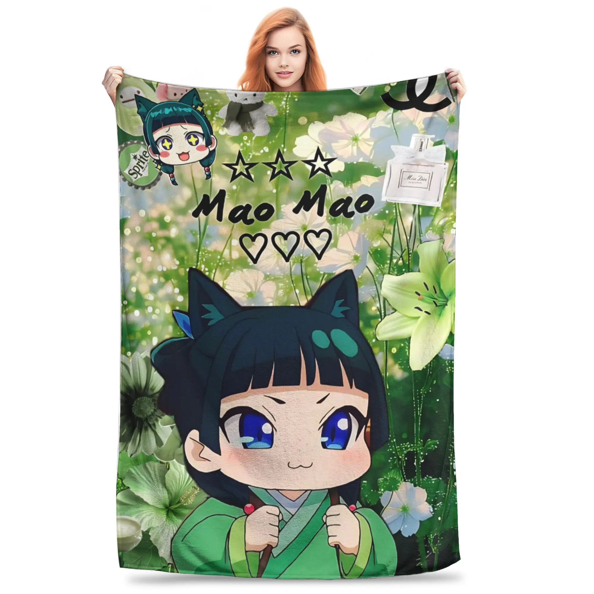 1PC home Cutecore The Apothecary MAOMAO  Blanket Super Cosy Plush Home Living Room Sofa halloween