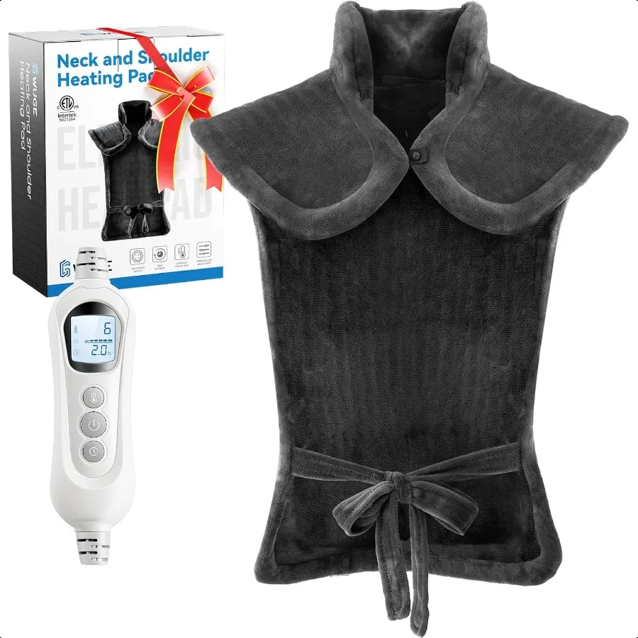 

Грелка для шеи, плеч и спины, подарки на день рождения для женщин, мам, мужчин, папы, пожилых людей, глубоких облегчения боли и быстрого нагрева, большой W