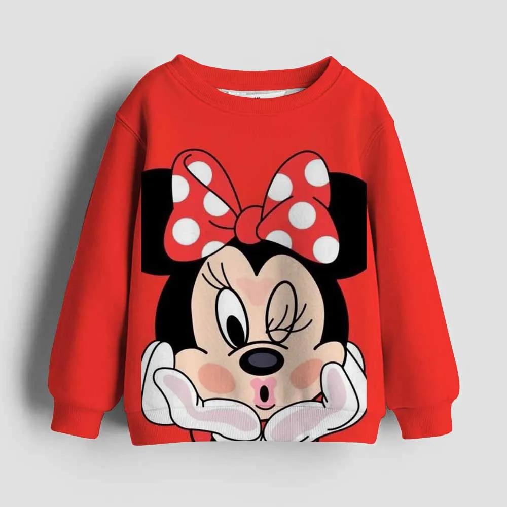 Funny Cartoon Manga Anime Mickey Minnie Disney Mouse Hoodie Children Clothes Kid Girl Boy Sweatshirt Hoody Baby Top